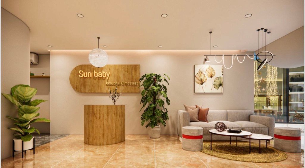 Relaxing treatment room at SUNBABY Spa